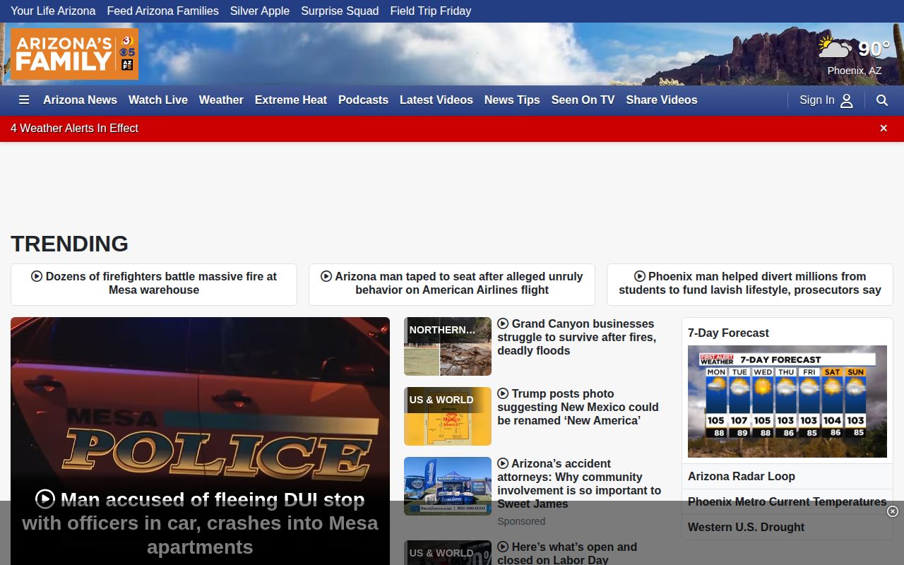 Santa Cruz County arrest news reporting context from Arizona Family